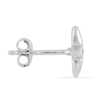 BUY B2B NATURAL WHITE DIAMOND STAR EARRINGS IN 925 STERLING SILVER | JEWELPIN BULK SUPPLIER